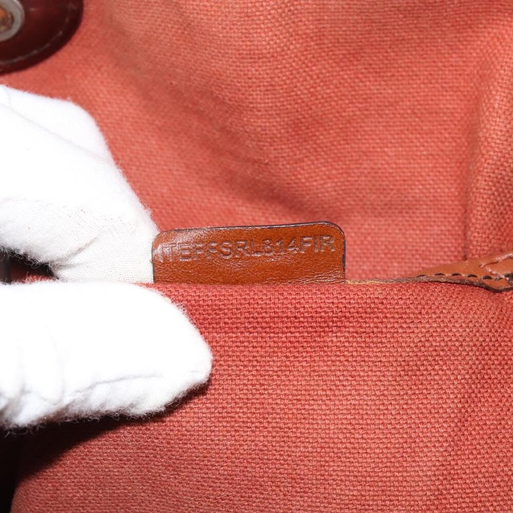 BURBERRY Nova Check Tote Bag PVC Beige Gold Auth 161529 - Picture 12 of 16